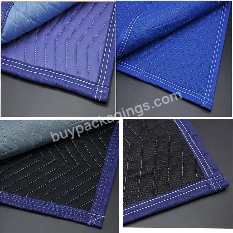 Black Recycled Waterproof Furniture Moving Blanket For Sofa Cover - Buy High-grade Polyester Quilted Furniture Moving Blanket,Polyester Moving Blankets For Furniture Packaging,Black Recycled Waterproof Furniture Moving Blanket.