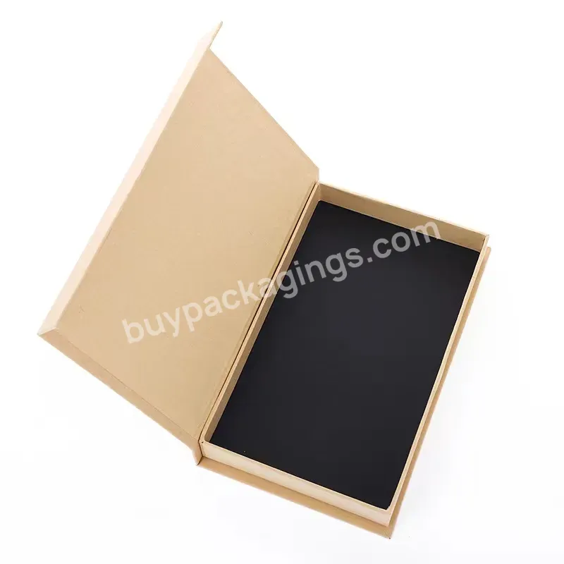 Black Rigid Paper Box Gift Packaging With Magnetic Flap Cosmetic Box Custom Printing Luxury