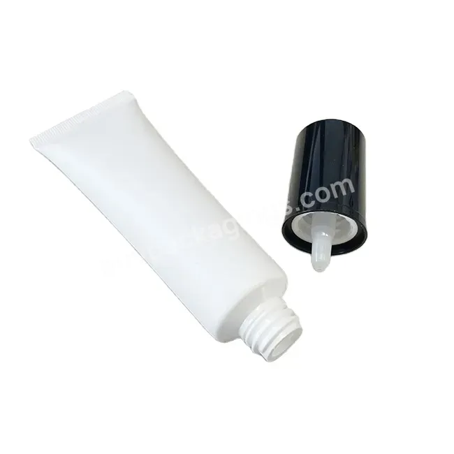 Black Screw Cream Pump Cosmetic Packaging Tube White Tube Match With Black Cream Pump