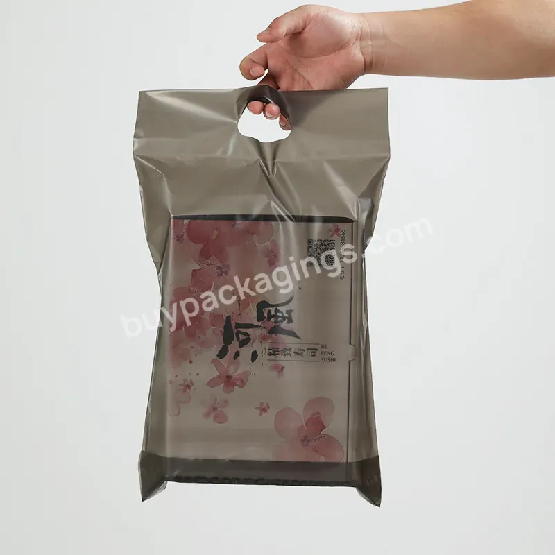 Black Transparent Packing Mailing Courier Bags Poly Mailer With Handle