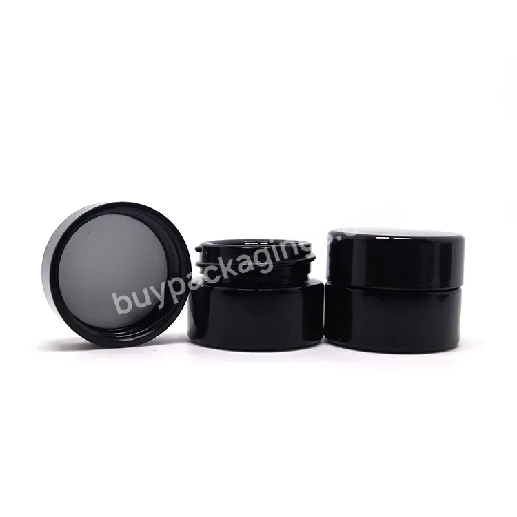 Black Uv 5ml 5g 10g 10ml Small Mini Violet Glass Jar Concentrate Container