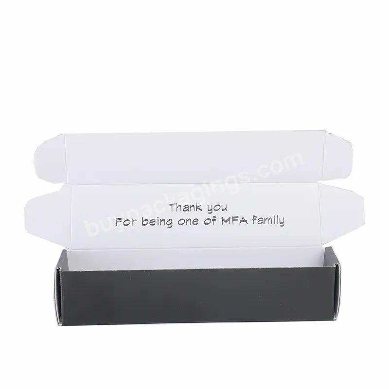 Black White Custom Design Long Size Ccbn Kraft Paper Shipping Box Corrugated Mailer Box