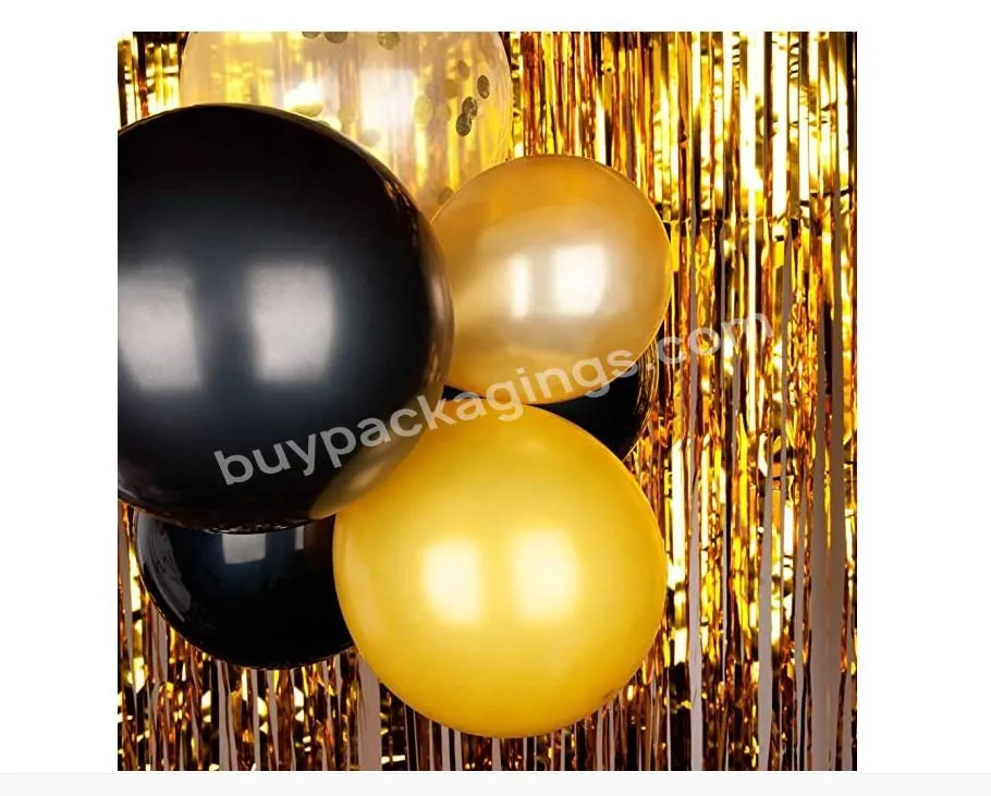 Black White Gold Balloons Arch Balloon Garland Kit For Engagement Wedding Birthday Baby Shower Christmas Party Decoration