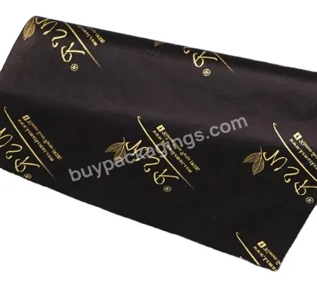 Black Wrapping Perfumed Tissue Paper Packaging Custom Wrapping Tissue Paper Printed Tissue Paper With Logo