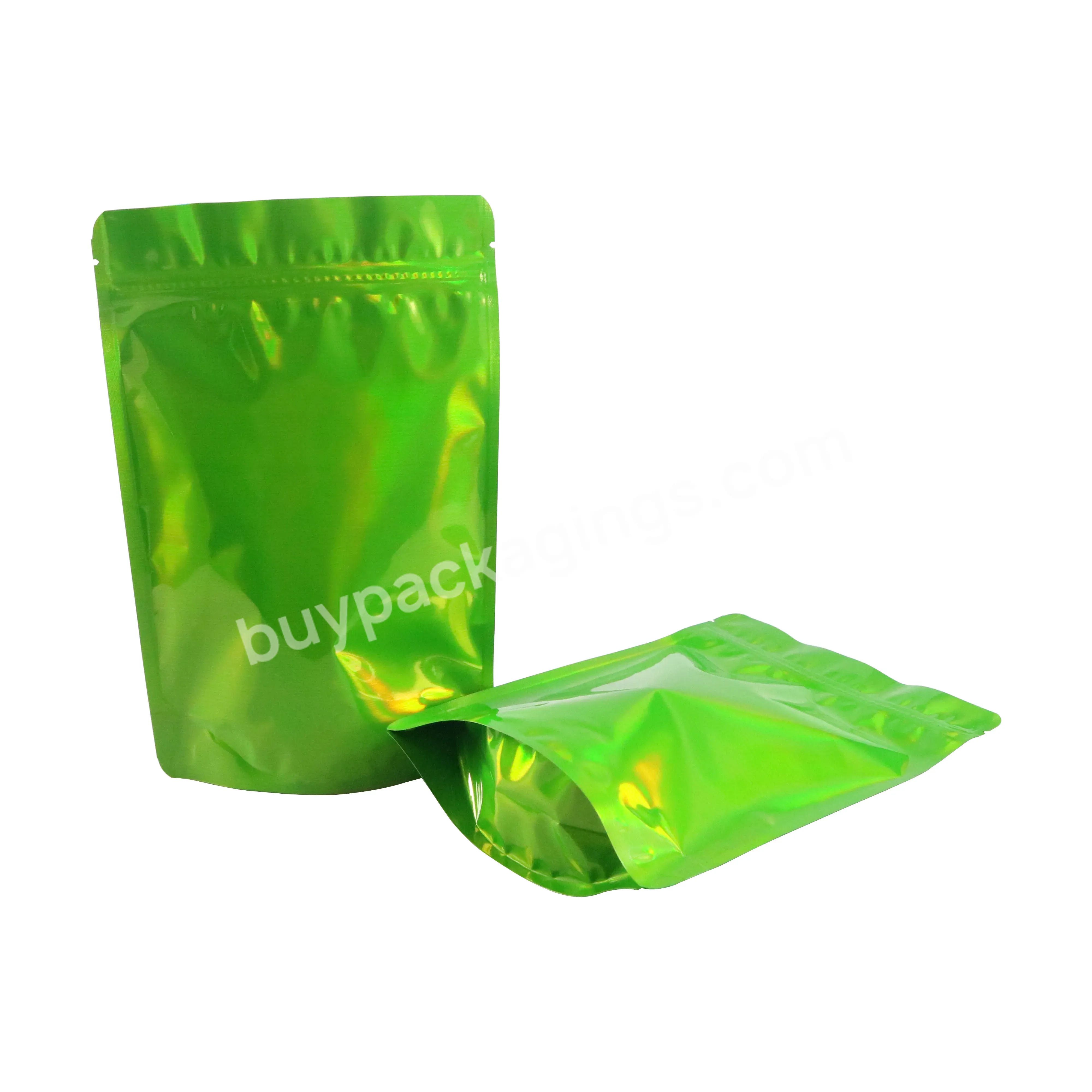 Blank Plastic Bag Mylar Stand Valve Bag Resealable Aluminum Foil Custom Print Ziplock Packaging 3.5g Mylar Bag