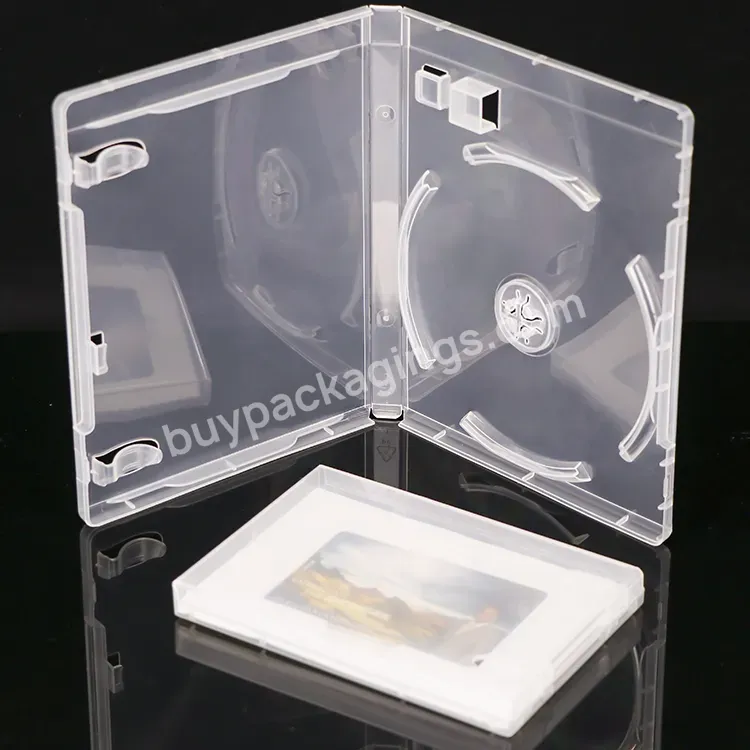 Blank Plastic Hard Disk Cd Dvd Usb Holder Case Transparent Pendrive Gift Box Packing Storage Usb Drive Box