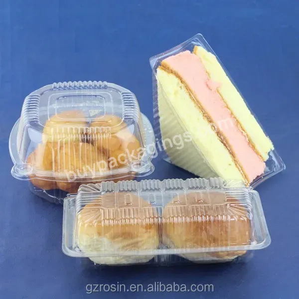 Blister Clamshell Packing Container Plastic Custom Large Volume Disposable Food Tray Transparent Pet Box Packaging For Burger