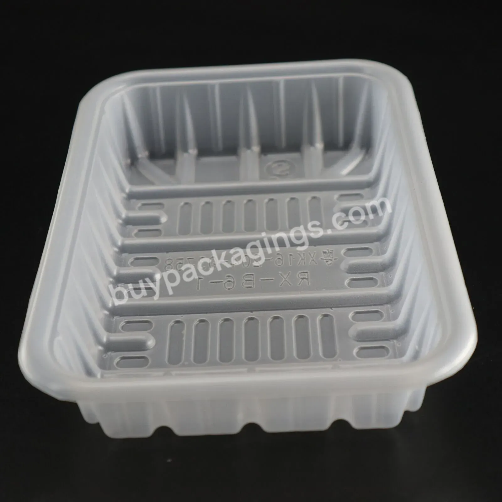 Blister Plastic Disposable Biodegradable For Fresh Meat Fruit Frozen Pla Pet Pp Food Packing Tray