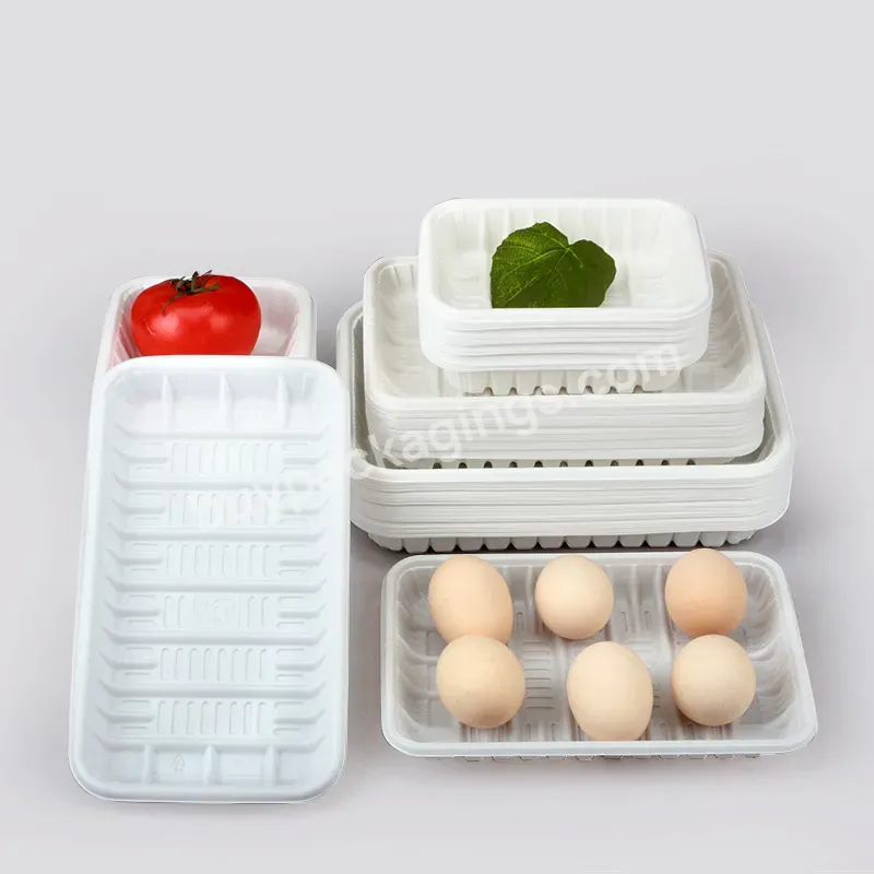 Blister Pp Disposable Fruit Food Containers Black Plastic Tray For Meat