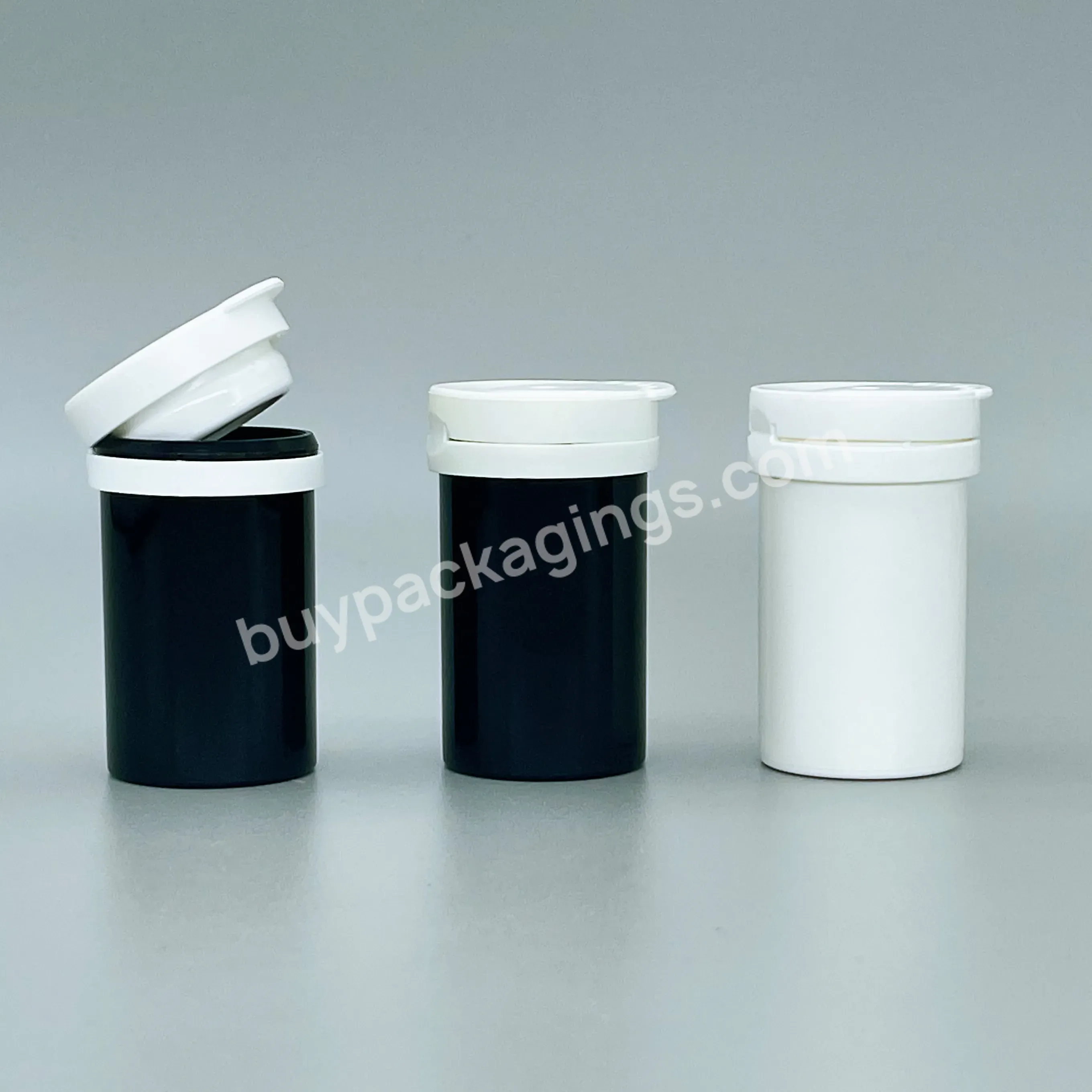 Blood Glucose Test Paper Bottle Tube With Desiccant Flip Cover Pill Plastic Tube Packaging Effervescent Tablet Bottle