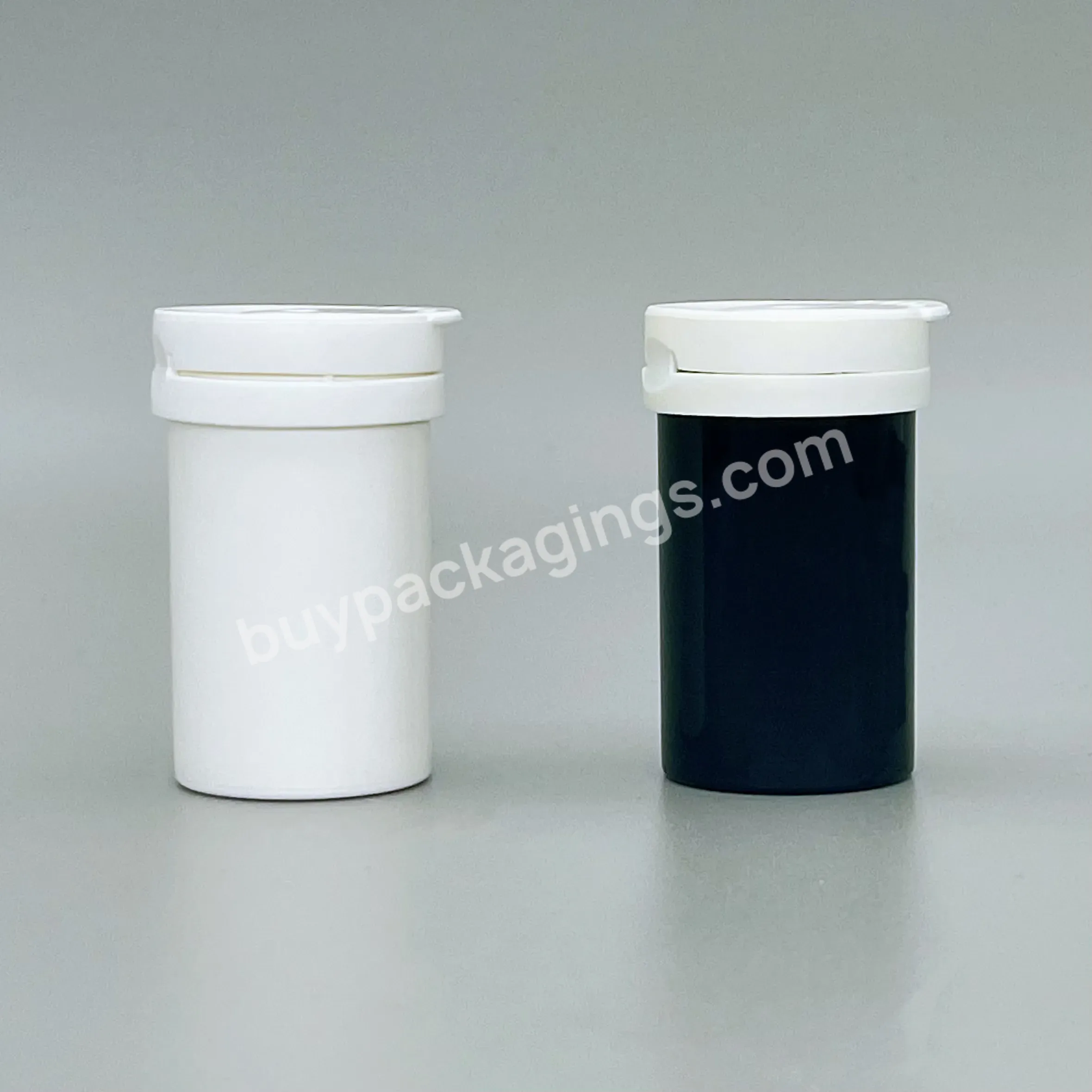 Blood Glucose Test Paper Bottle Tube With Desiccant Flip Cover Pill Plastic Tube Packaging Effervescent Tablet Bottle