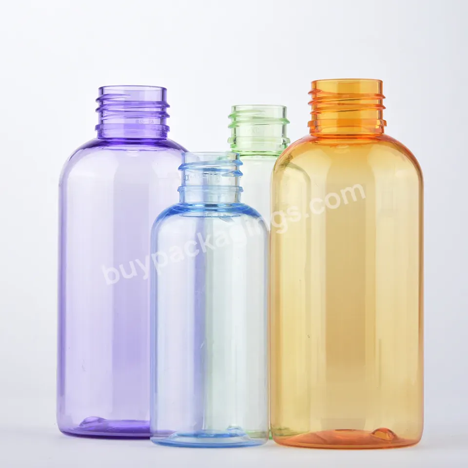 Blue Cosmetic Packaging Bottle Pet Empty Skincare Lotion Toner Makeup Remover Shampoo Bottle