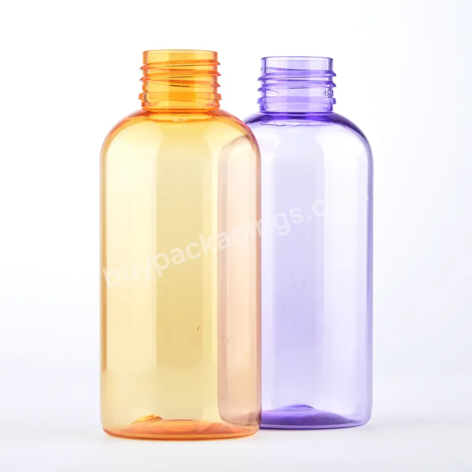 Blue Cosmetic Packaging Bottle Pet Empty Skincare Lotion Toner Makeup Remover Shampoo Bottle