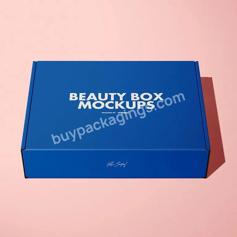 Blue High Quality Colorful Hot-selling Custom Cardboard Clothing Logo Mailer Box