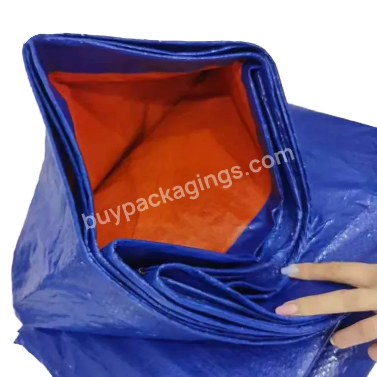 Blue Plastic Waterproof Canvas Cover Sheet Pe Tarpaulin/tarp With Uv Treated For Car /truck Cover