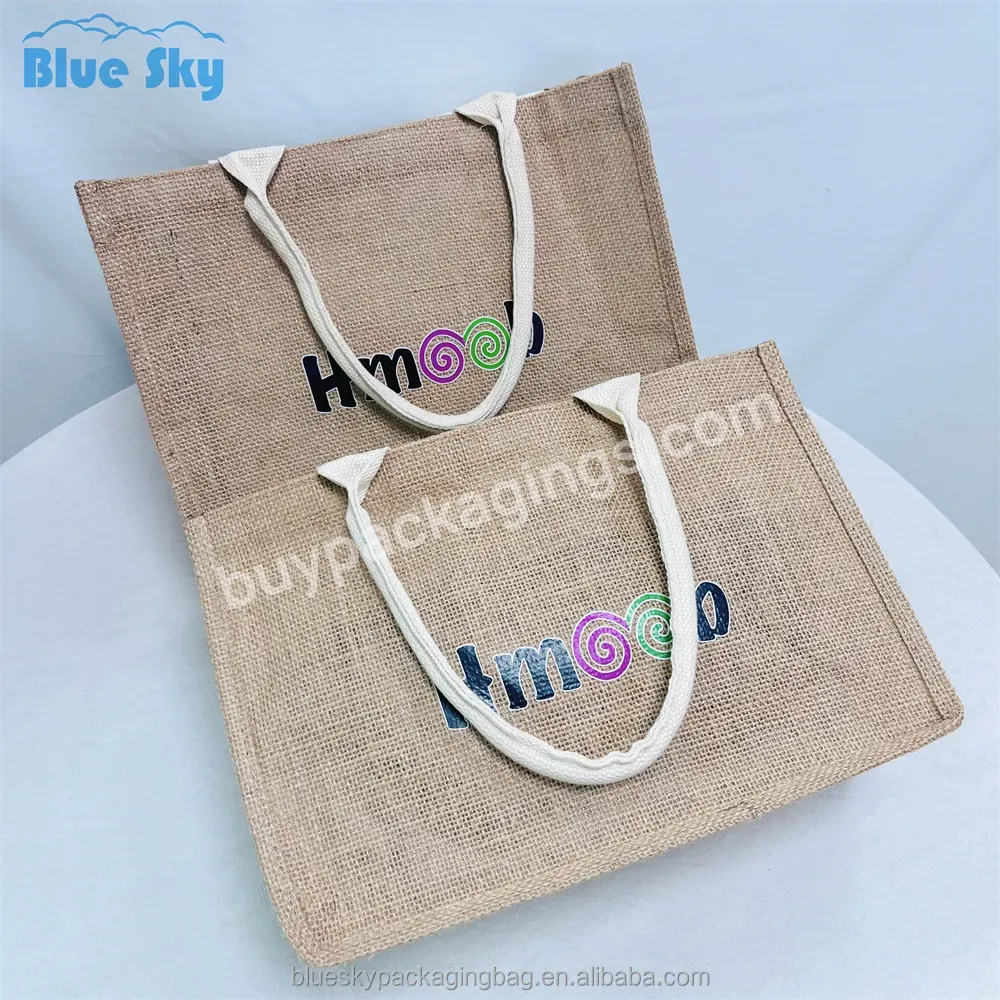 Blue Sky China Hot Selling Custom Identification Sacks Twine Beach Bag Shopping Wholesale Manufacturers