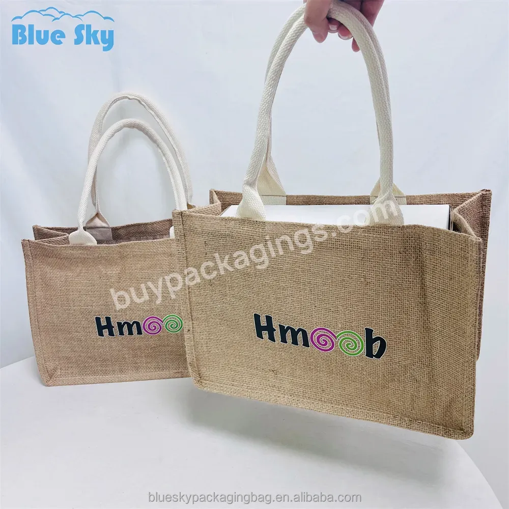 Blue Sky China Hot Selling Custom Identification Sacks Twine Beach Bag Shopping Wholesale Manufacturers