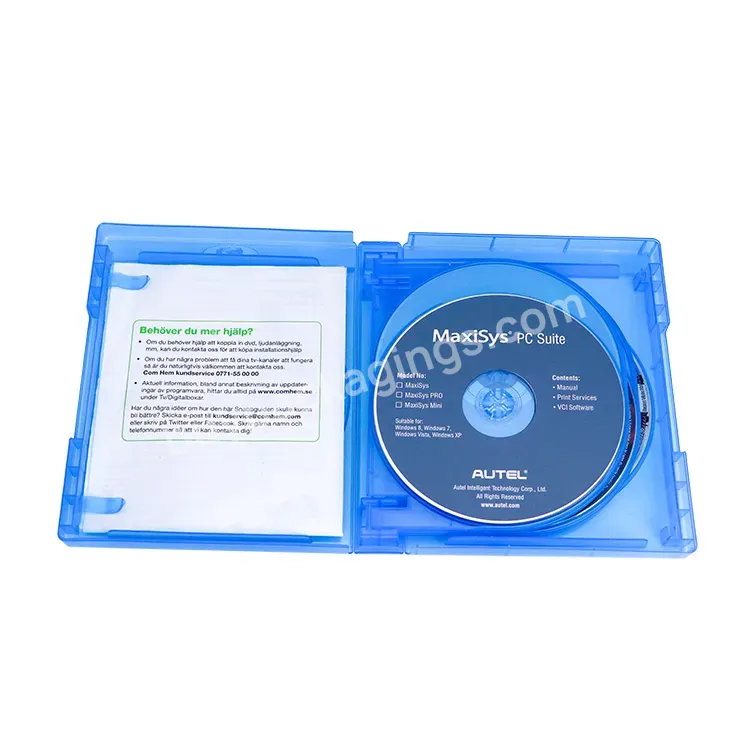 Bluray Disc Plastic Material Internal Bluray Drive Movie And Film Storage Ps4 Embossed Logo Cd Dvd Bluray Replacement Box