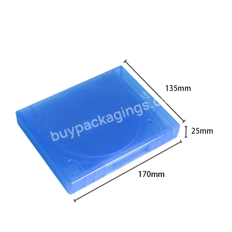 Bluray Disc Plastic Material Internal Bluray Drive Movie And Film Storage Ps4 Embossed Logo Cd Dvd Bluray Replacement Box