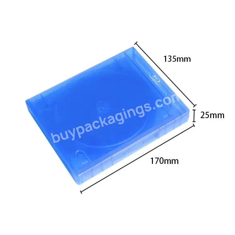 Bluray Disc Plastic Material Internal Bluray Drive Movie And Film Storage Ps4 Embossed Logo Cd Dvd Bluray Replacement Box