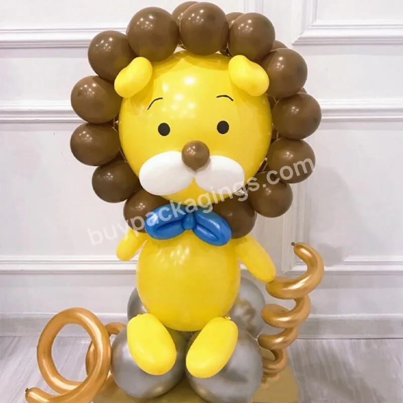 Bobo balloon cute balloon little Lion handmade materials pack creative diy fun hand-made Balloon