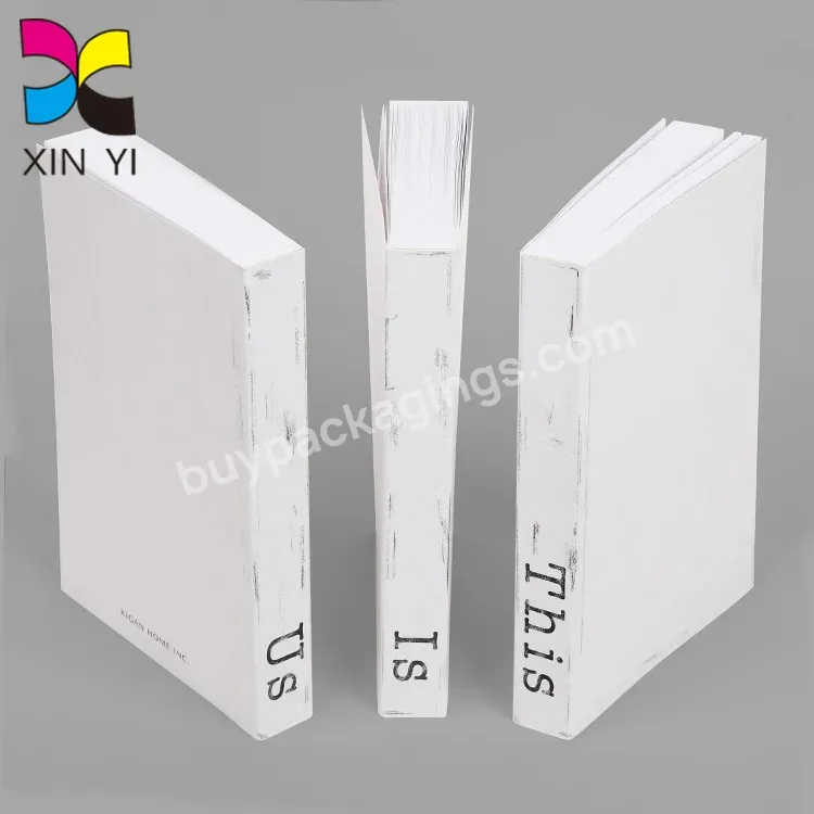 Book Maker Decorative Books Publishing Blank White Hardcover Book