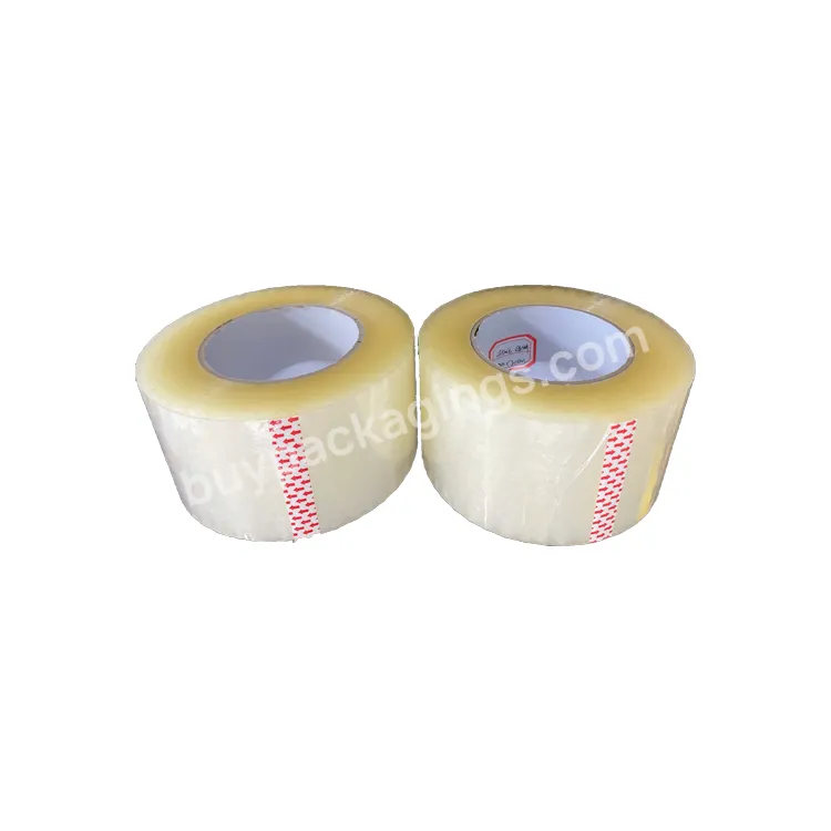 Bopp Carton Sealing Tape Suppliers Acrylic Adhesive Jumbo Roll Custom Printed Logo Packing Bopp Film Tape