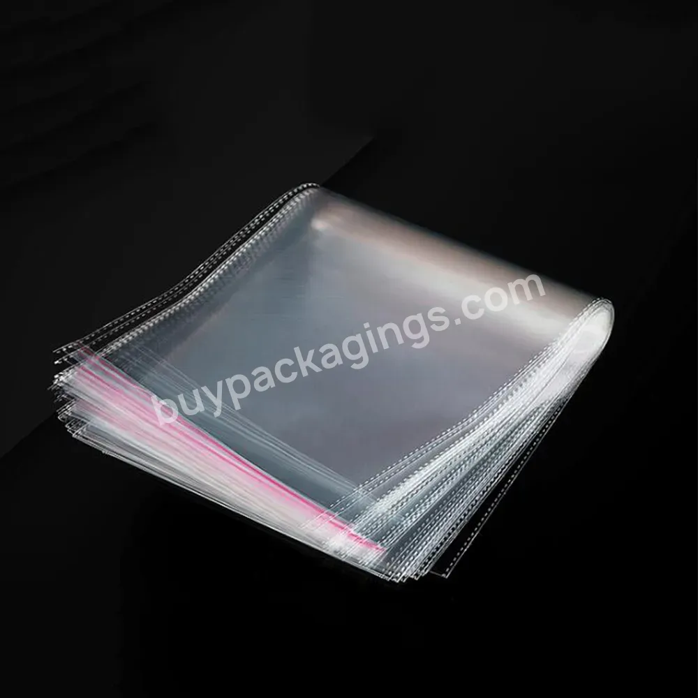 Bopp Food Bag Clear Resealable Cellophane Cello Bags Plastic Self Adhesive Plastic Bakery Bread Vegetable For Cookie Candy
