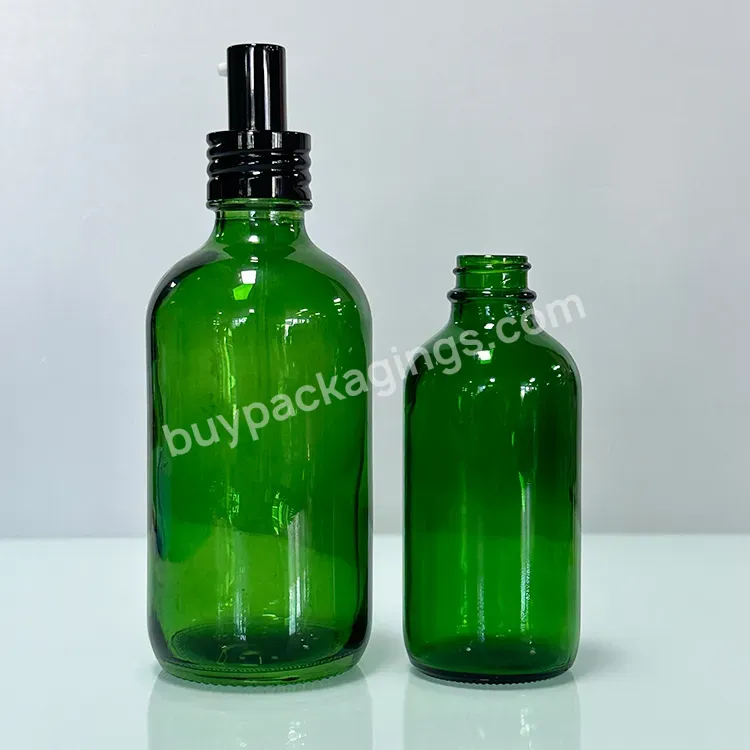 Boston Round 1/2oz 2oz 4oz 8oz 16oz 32oz 60ml 120ml 250ml 500ml Amber Glass Bottles With Metal Lid