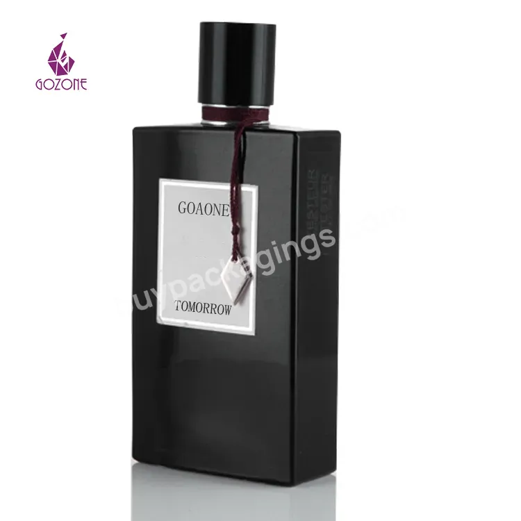 Boteille De Parfum 100 Ml Perfume Designer Bottles Dark French Square Glass Perfume Bottles