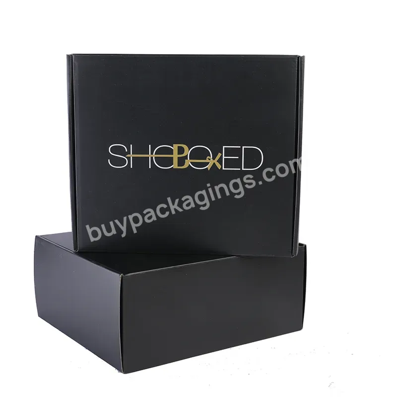 Both Side Printing In Black And Wholesale Recycled Corrugated Packaging Box