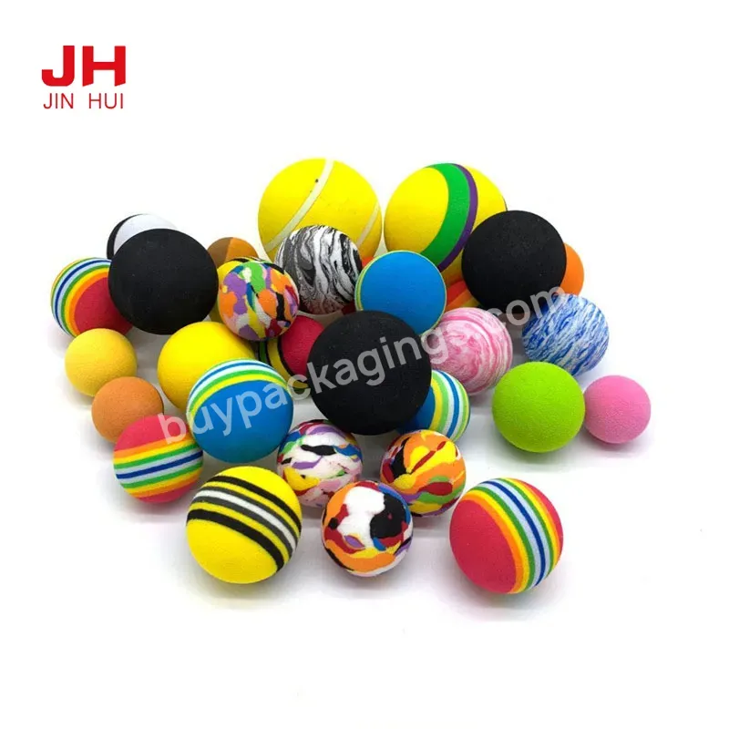 Bounce Eva Elasticity Ball Wholesale Accept Custom Logo Foam Ball Solid Color Eva Ball