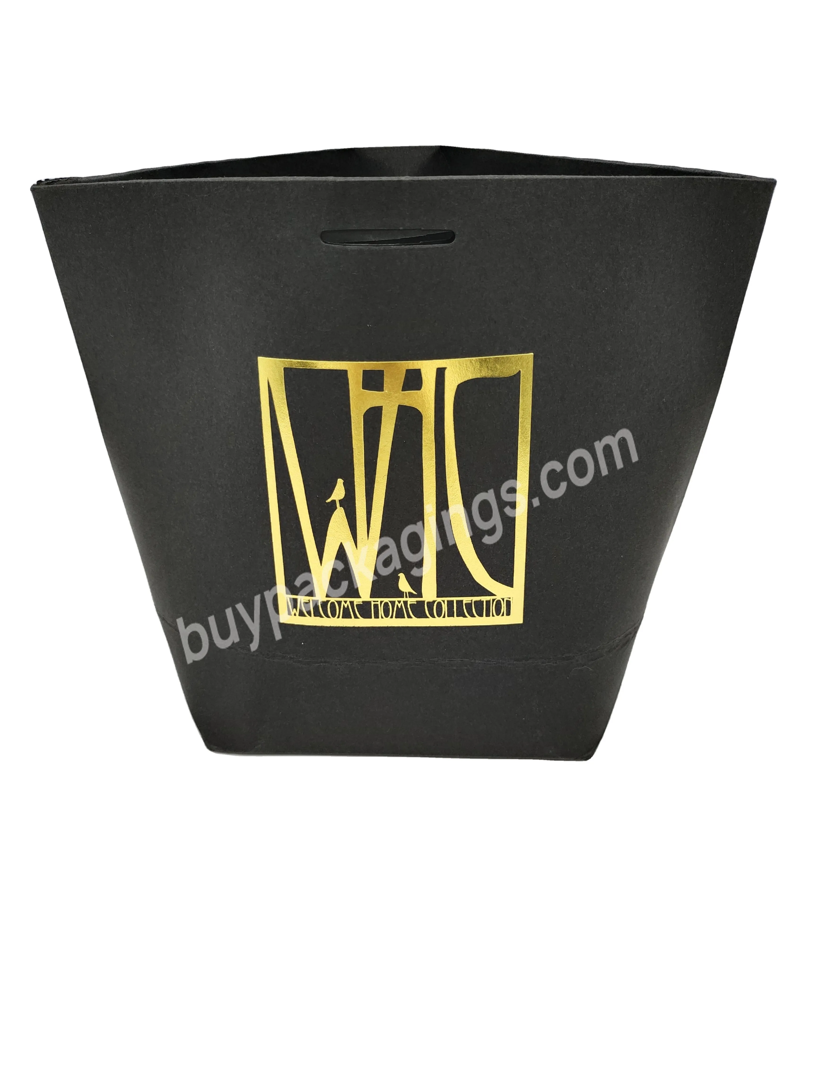Boutique Cosmetic Packaging Luxury Laminated Gift Coated Recyclable Art Paper Bags For Nail Polish