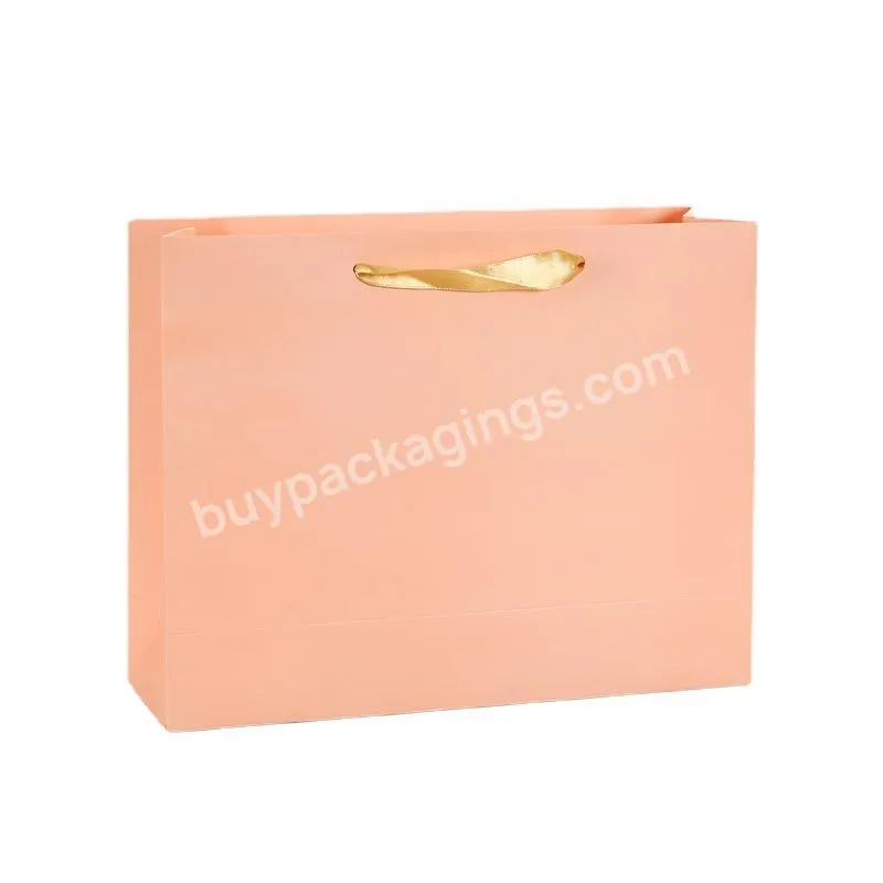 Boutique Factory Price Luxury Printed Kraft Custom Handles Gift cardboard Shopping Paper Bags  With Your Own Logo