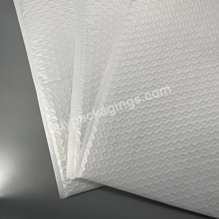 Boutique White Book Packaging Envelope Bag Pearl Film Express Delivery Plastic Bag Clothes Self Sealing Bubble Bag