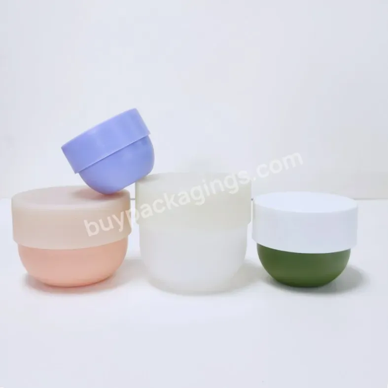 Bowl Shape 80g 150g 250g 300g 500g Plastic Body Butter Bottle Face Mask Wide Mouth Jar With Cap Hair Mask Gel Containers