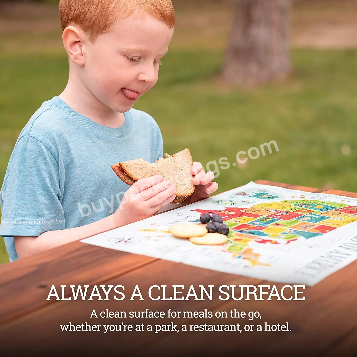 Bpa-free 4 Extra Self Adhesive Sticky Kids Placemat Disposable Map Pattern Toddler Plastic Table Mat For Table Top - Buy Self Adhesive Sticky Kids Placemat,Disposable Toddler Table Mat,Bpa-free 4 Extra Plastic Placemat For Table Top.