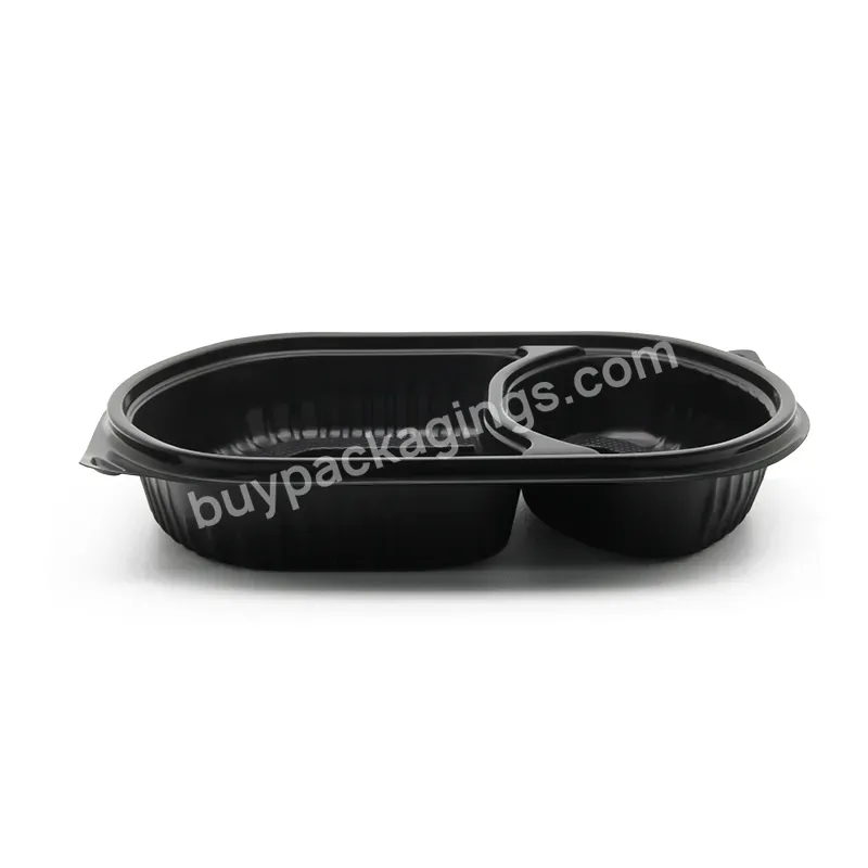 Bpa Free Hot Sale Microwave Biodegradable Plastic Two Compartment Food Container