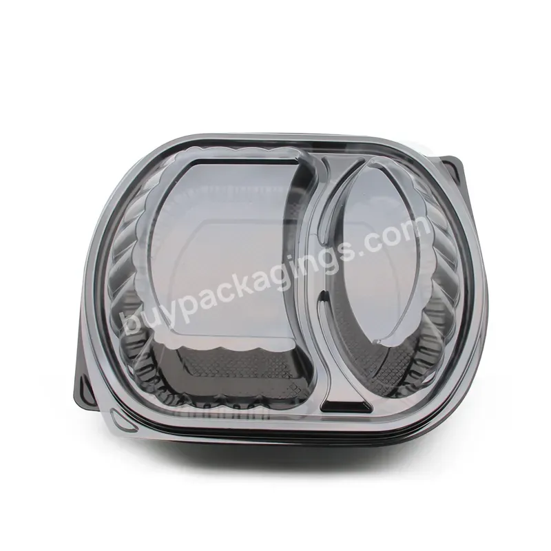 Bpa Free Hot Sale Microwave Biodegradable Plastic Two Compartment Food Container