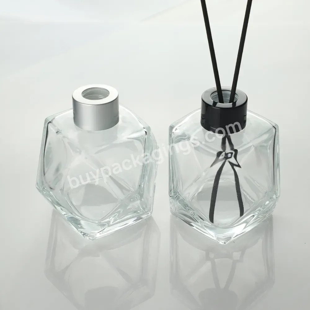 Brand Decorative Reed Diffuser Bottle 50 Ml 100ml 120ml 200ml Glass Reed Diffuser Bottle Luxury Reed Diffuser Bottle With Box