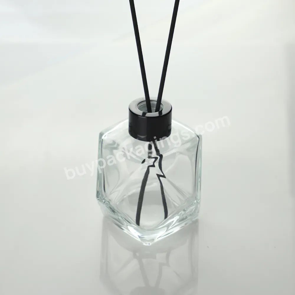 Brand Decorative Reed Diffuser Bottle 50 Ml 100ml 120ml 200ml Glass Reed Diffuser Bottle Luxury Reed Diffuser Bottle With Box