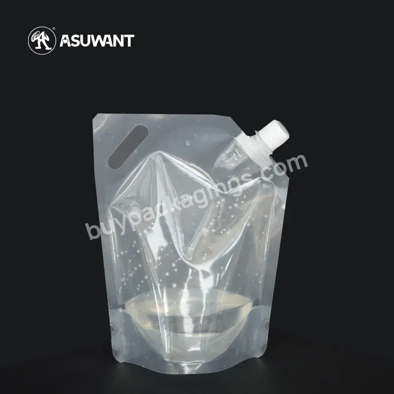 Brand New Heat Seal Plastic Bag Dishwashing Liquid Drink Pouch Spout With Low Price