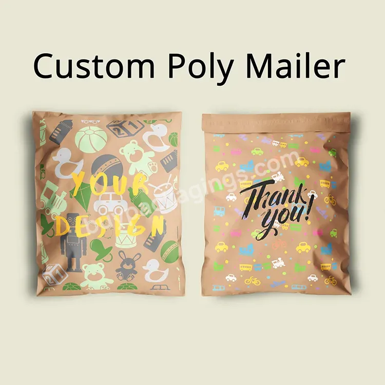 Branded 10*13 Poly Mailer Shipping Bags With Self Adhesive Plastic Envelope Packaging Mailing Bags