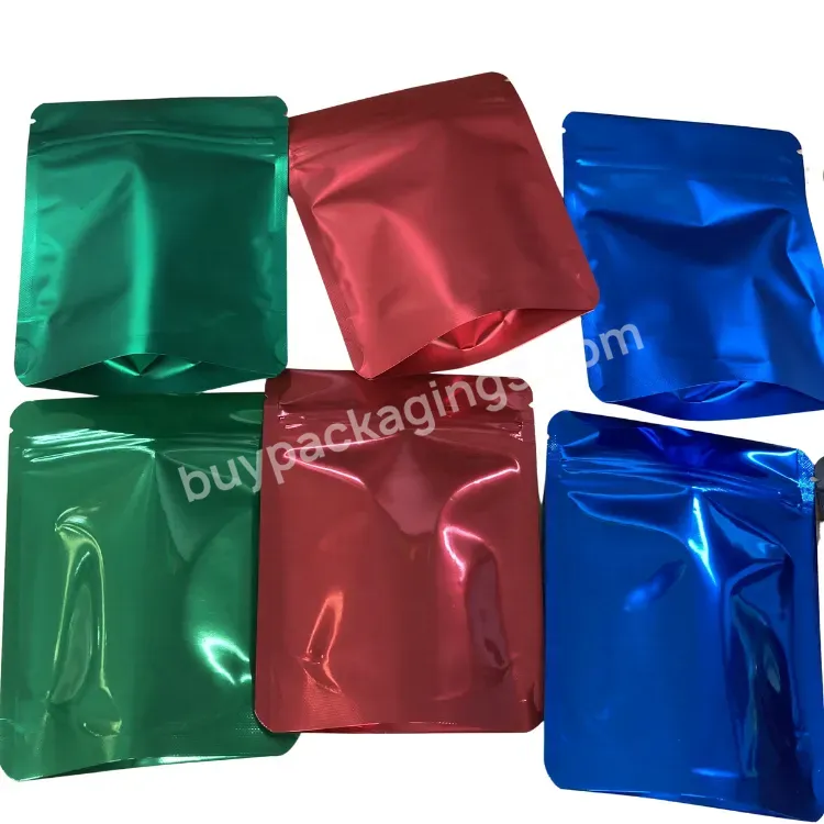 Branded Digital Heat Seal Stand Up Ziplock 3.5g Bag Smell Proof Matte 4 X 5 Inches Custom Logo Colored Mylar Bag