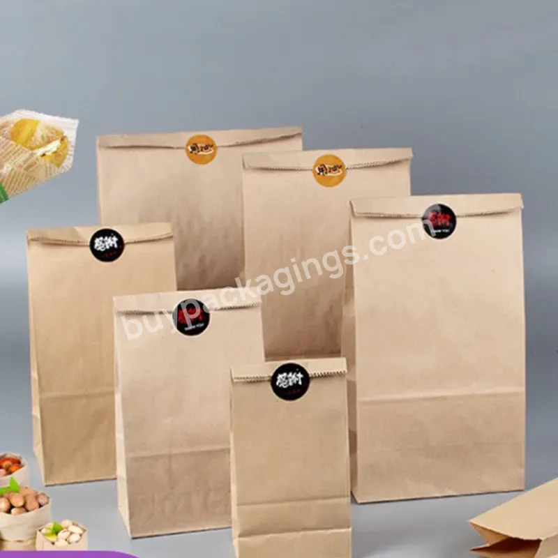 Bread Packaging Recyclable Kraft Paper Bag