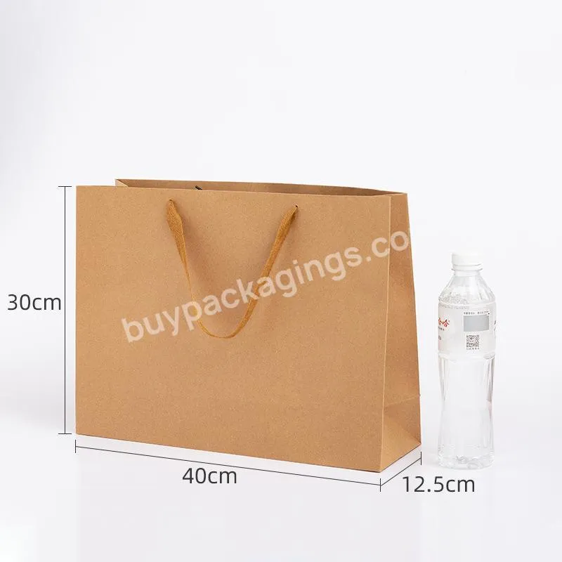 Brown Kraft Paper Bags  For Food Takeaway Paper Tote Bag  With Logo Brown Paper Bags With Handles