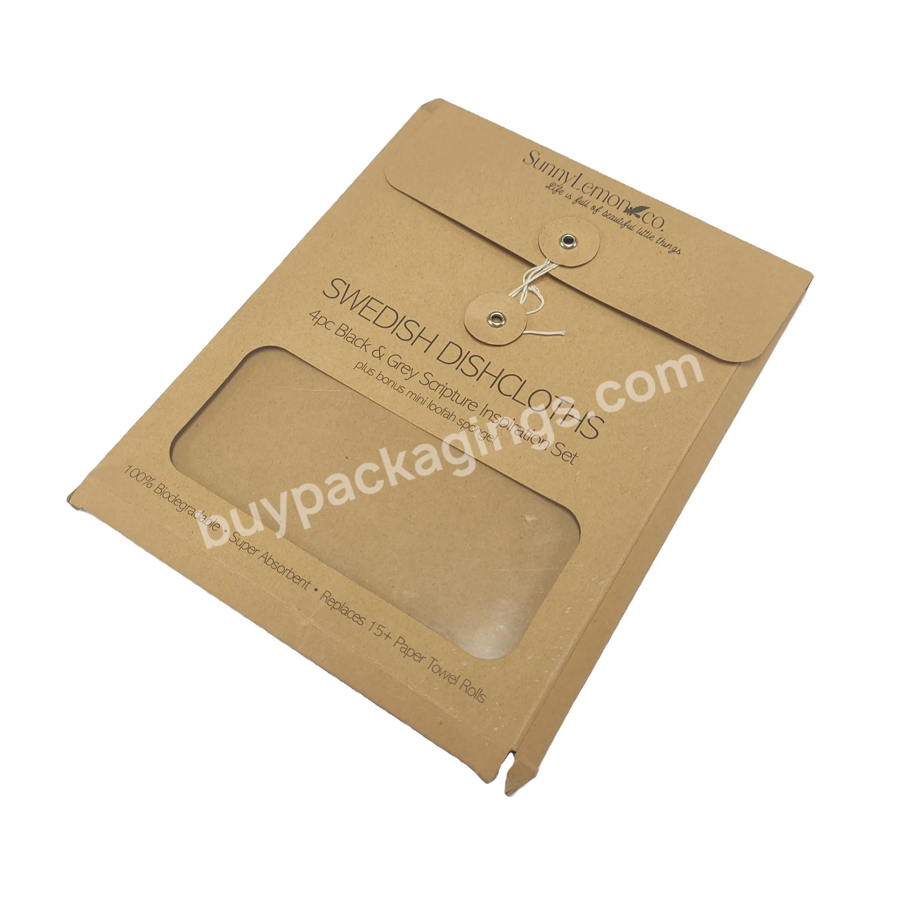 Brown Kraft Paper Envelopes Free Design Printing Private Logo For Gift Cards