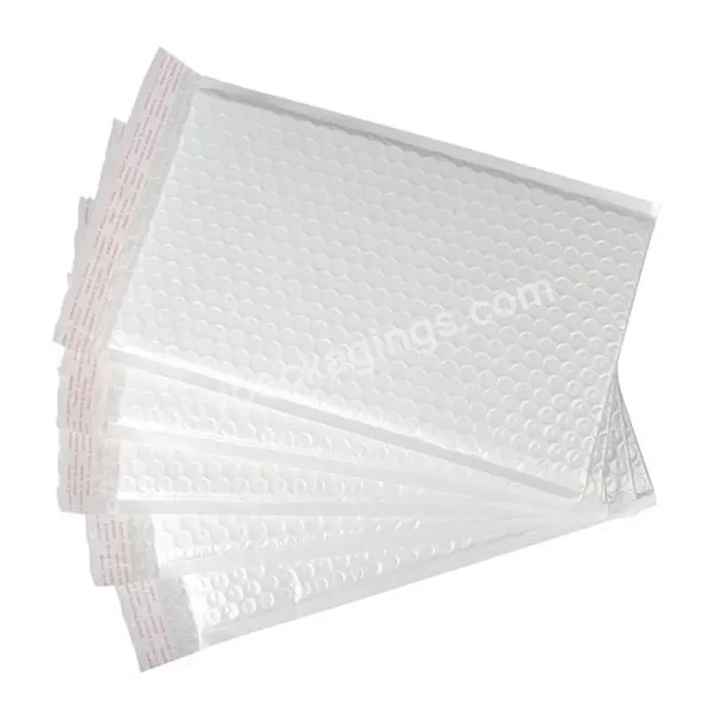 Bubble Envelope Bags Customized Printed Matte White Padded Packaging Bubble Mailer