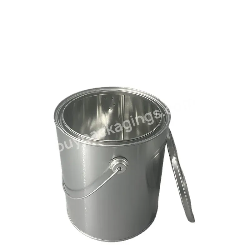 Bucket Paint Pail Round Metal 1gallon Chemical Tin Can Paint,Paint Tin Can Size