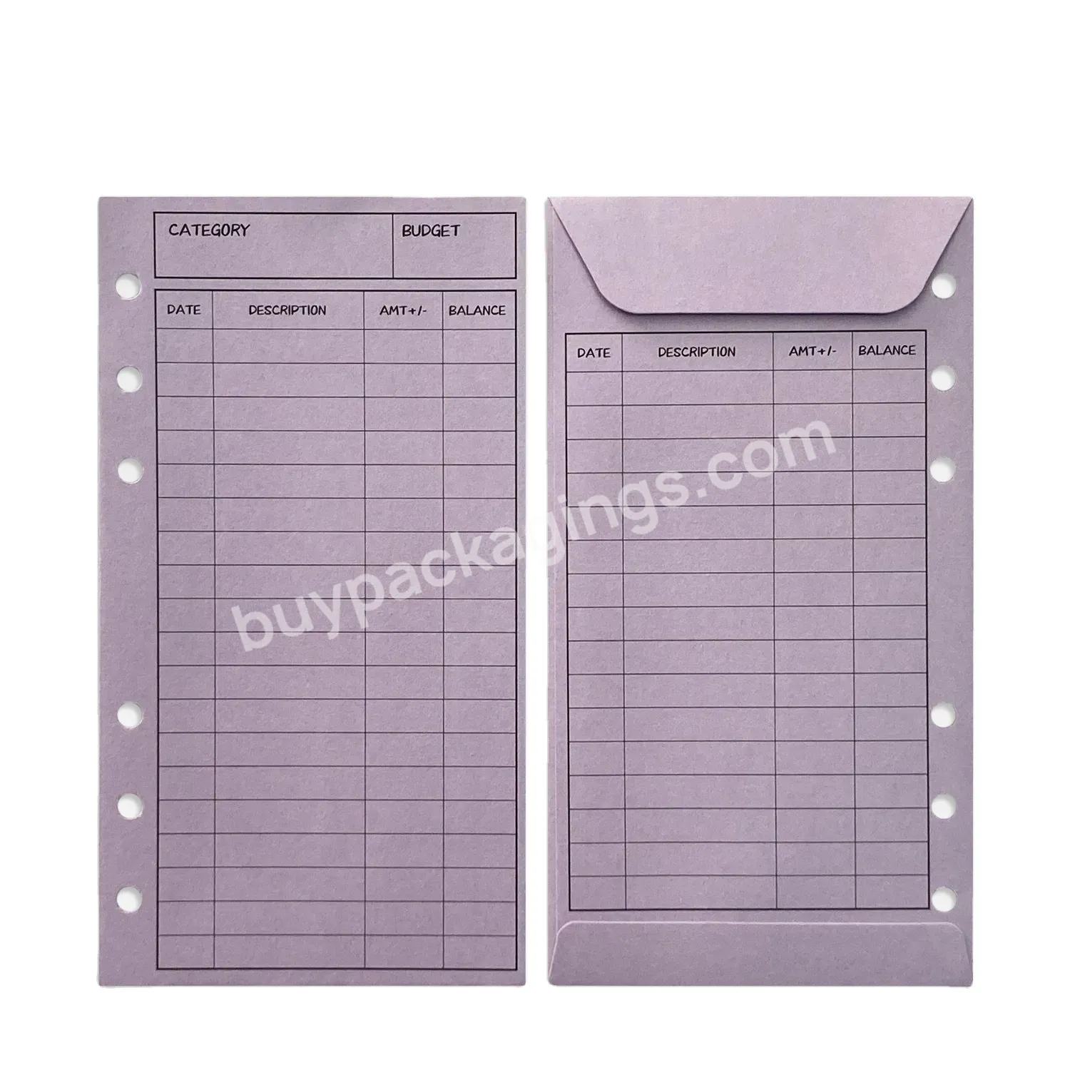 Budget Envelope Paper Cash Envelope Binder Expense Tracker Sheets Budget Sheets